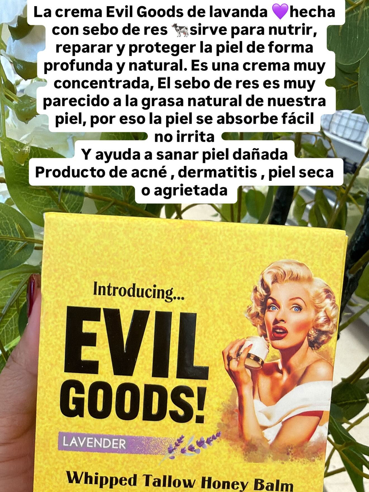 EVIL GOODS - HIDRATACIÓN PROFUNDA  PARA PIEL SECA