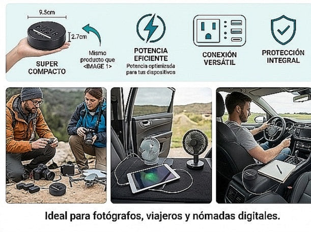 POWERDRIVE PRO | CONVERTIDOR DE CORRIENTE PARA AUTO 🚗